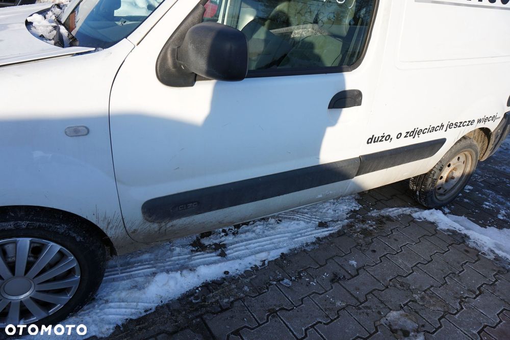 DRZWI PRZEDNIE LEWE KANGOO I PH2 LIFT O389  BIAŁY RENAULT 2003-2008 - 4