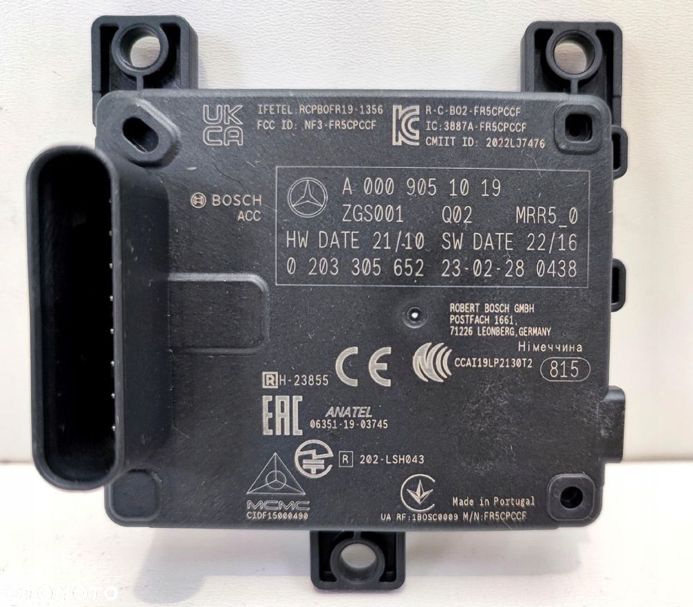 MERCEDES RADAR DISTRONIC ORYGINAŁ A0009051019 - 2