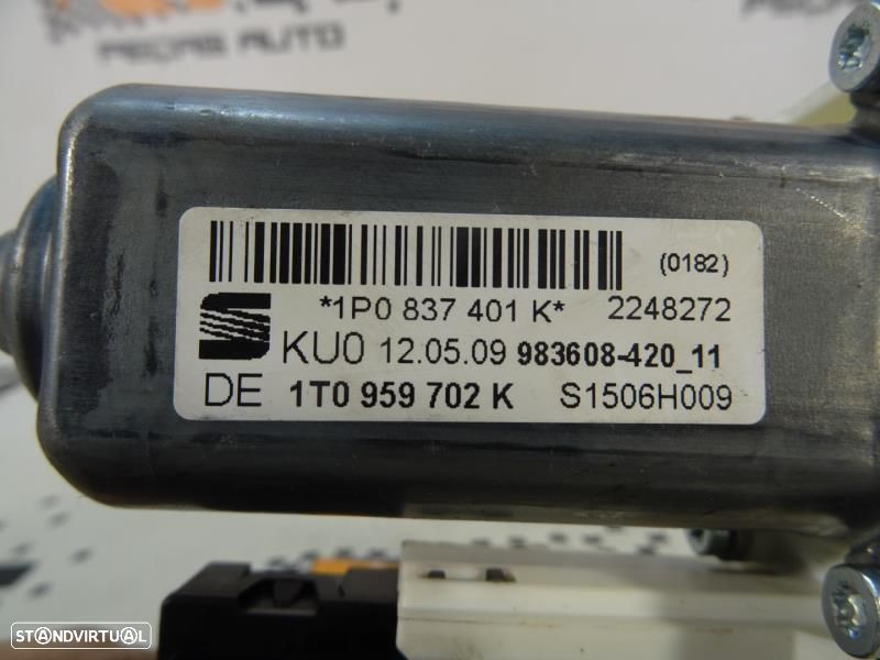 Motor Do Elevador De Vidro Frente Direito Seat Leon (1P1)  1T0959702k - 5