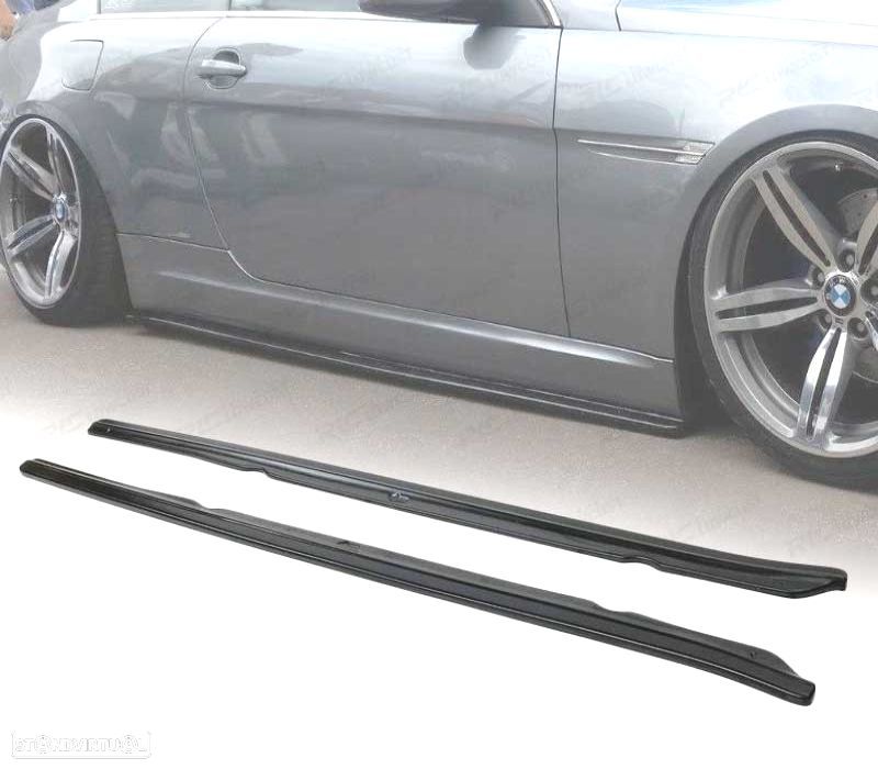 EXTENSÕES DE EMBALADEIRAS LATERAIS BMW E63 E64 03-10 PRETO - 1