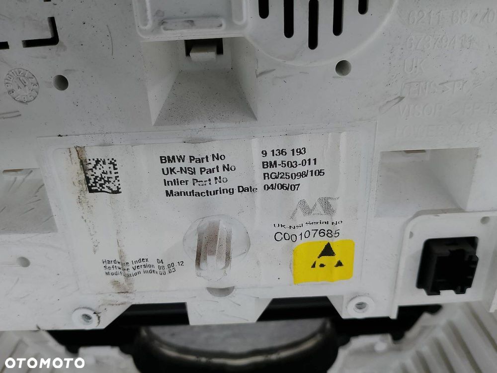 LICZNIK MINI R56 9136193  BM-503-011 1.6 - 2