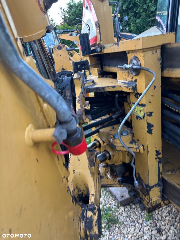 Caterpillar CAT 428D 2005r 4x4 koparko ładowarka teleskop widły rekin - 16