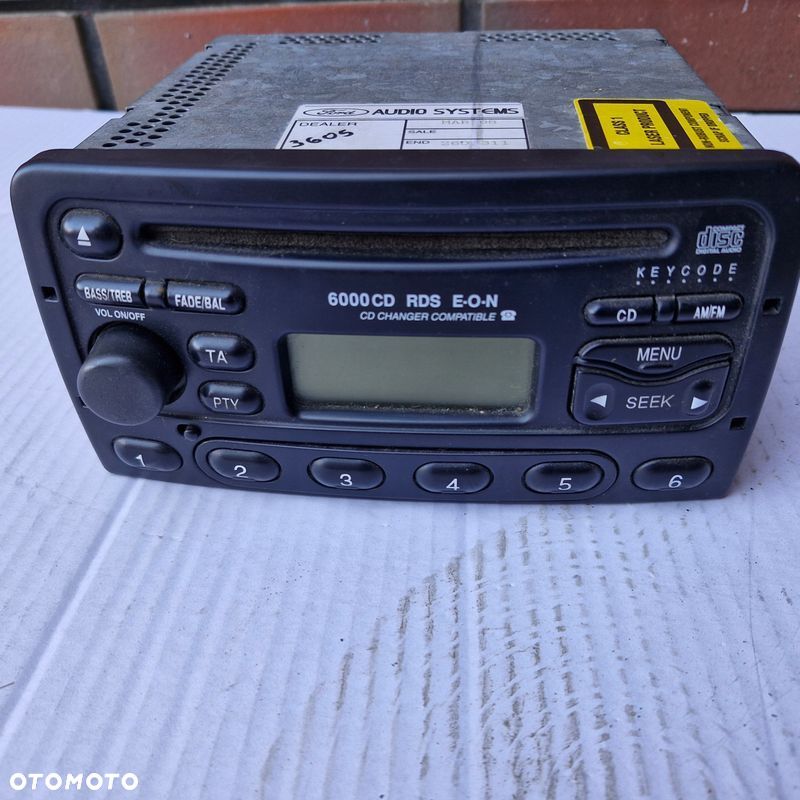 FORD MONDEO MK3 FOCUS FIESTA RADIO 6CD 6006E CD PUMA MAVERICK - 1