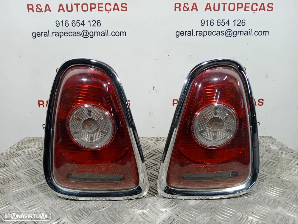 Farolins Trás Traseiro Direito ARO PRETO Mini Cooper R56 Pré LCI Originais - 2