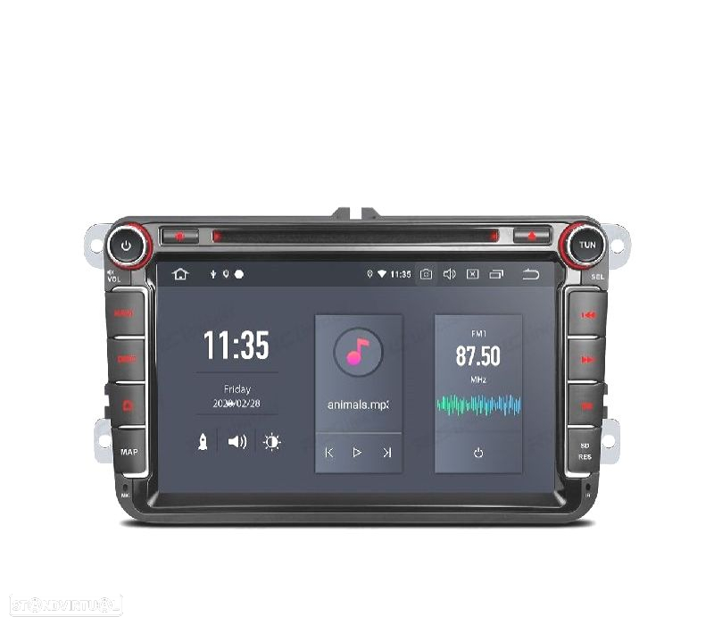 AUTO RADIO GPS ANDROID 12 MULTIMEDIA DVD VW PARA SEAT SKODA - 2