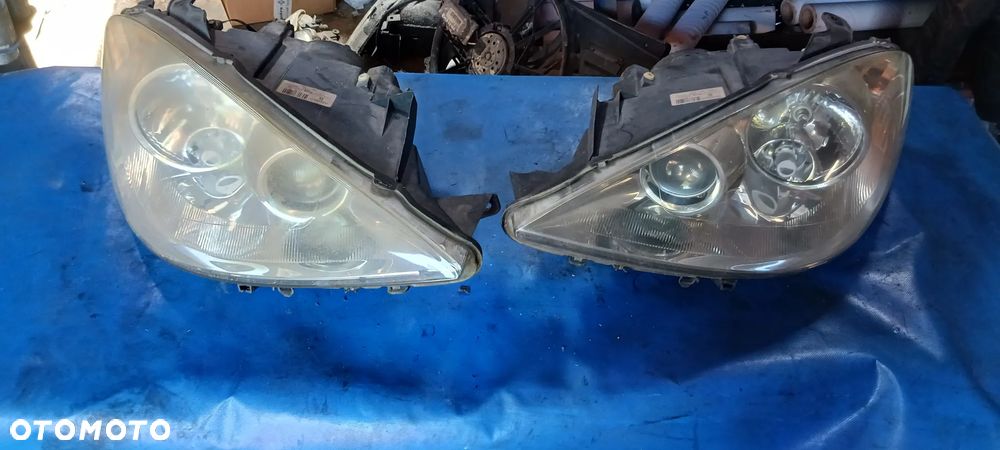 Lampy lampa prawa lewa przód przednia Peugeot 807 Citroen C8 2002-2014 EUROPA soczewka - 1