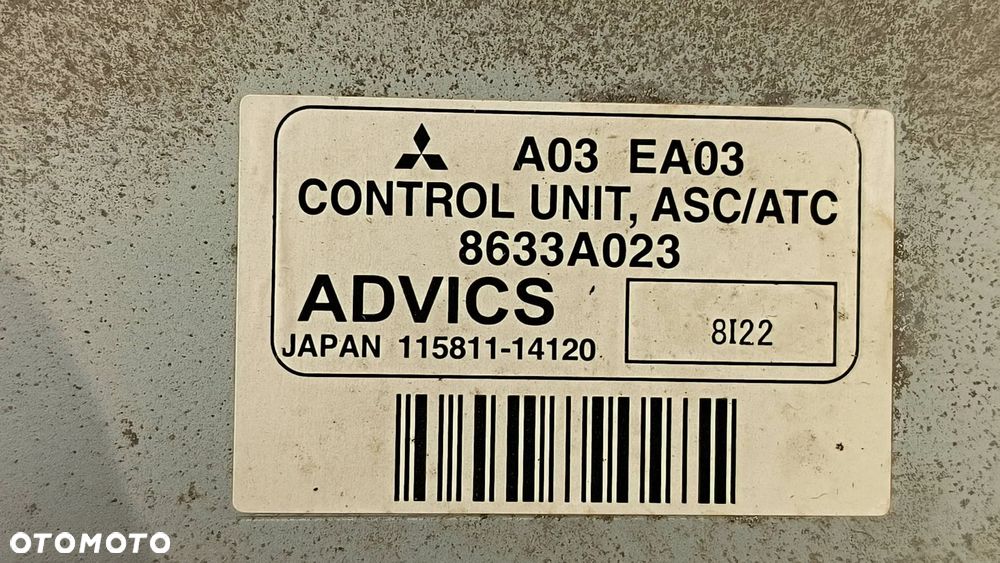 Moduł sterownik ABS 8633A023  Mitsubishi Pajero 2008 SUV Diesel 147kW 3200cm³ - 2