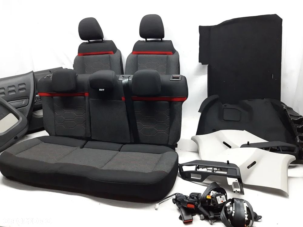 CITROEN C3 III 2016-25 FOTELE KANAPA TYLNA WNETRZE, pASY WYSTRZELONE - 1