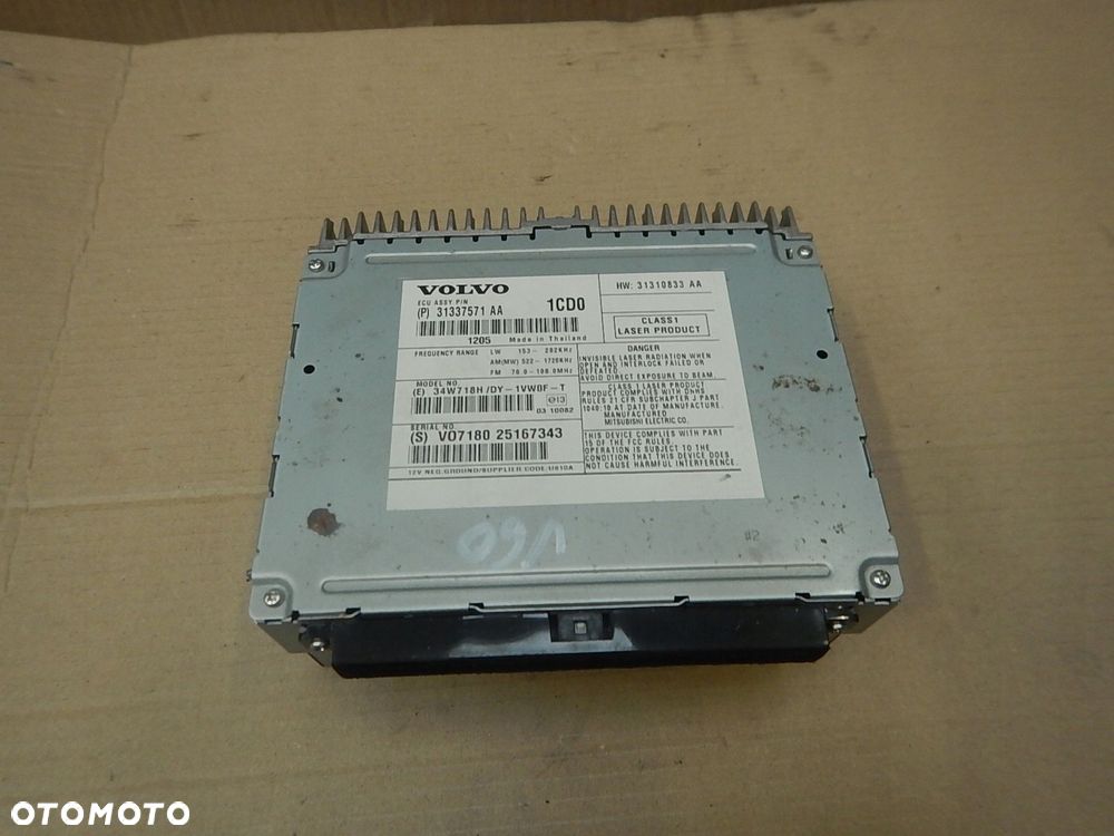 radio zmieniarka tuner cd volvo s60 ii v60 31337571 aa - 2