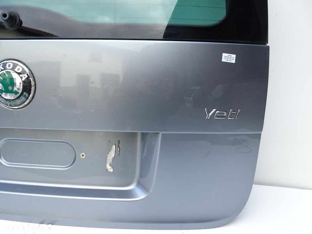 KLAPA TYŁ TYLNA BAGAŻNIKA + SZYBA LF8L SKODA YETI I 09-13r - 7