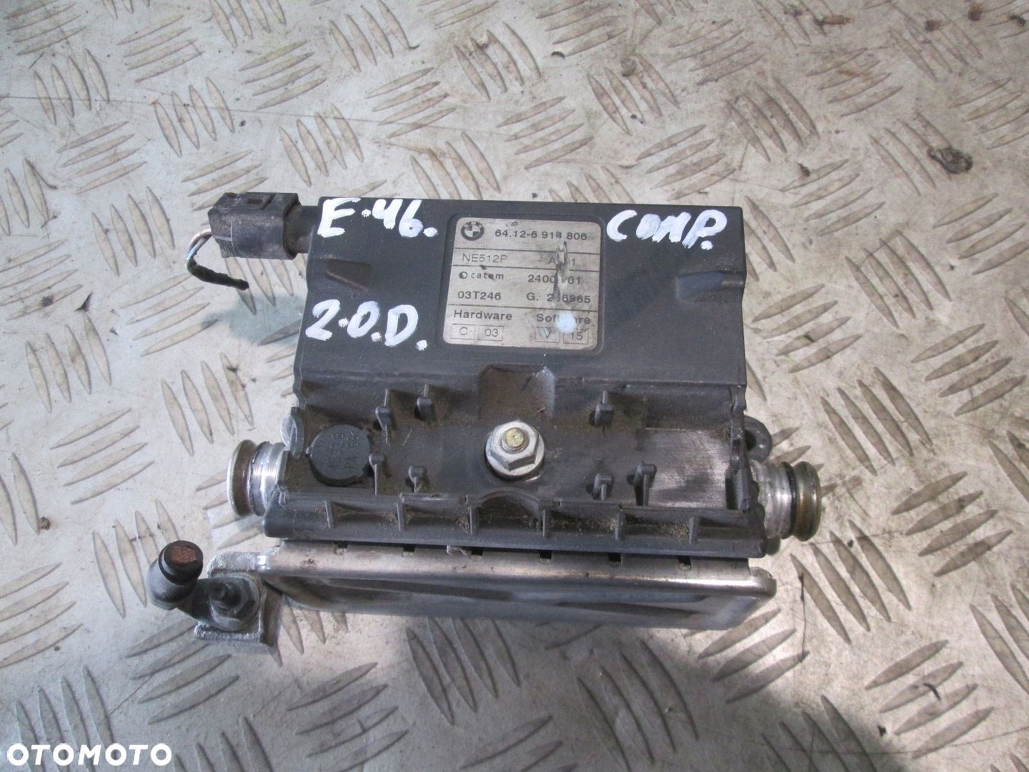 BMW OE 64.12-6 918 806 podgrzewacz przepływowy elektryczny E46 - 1