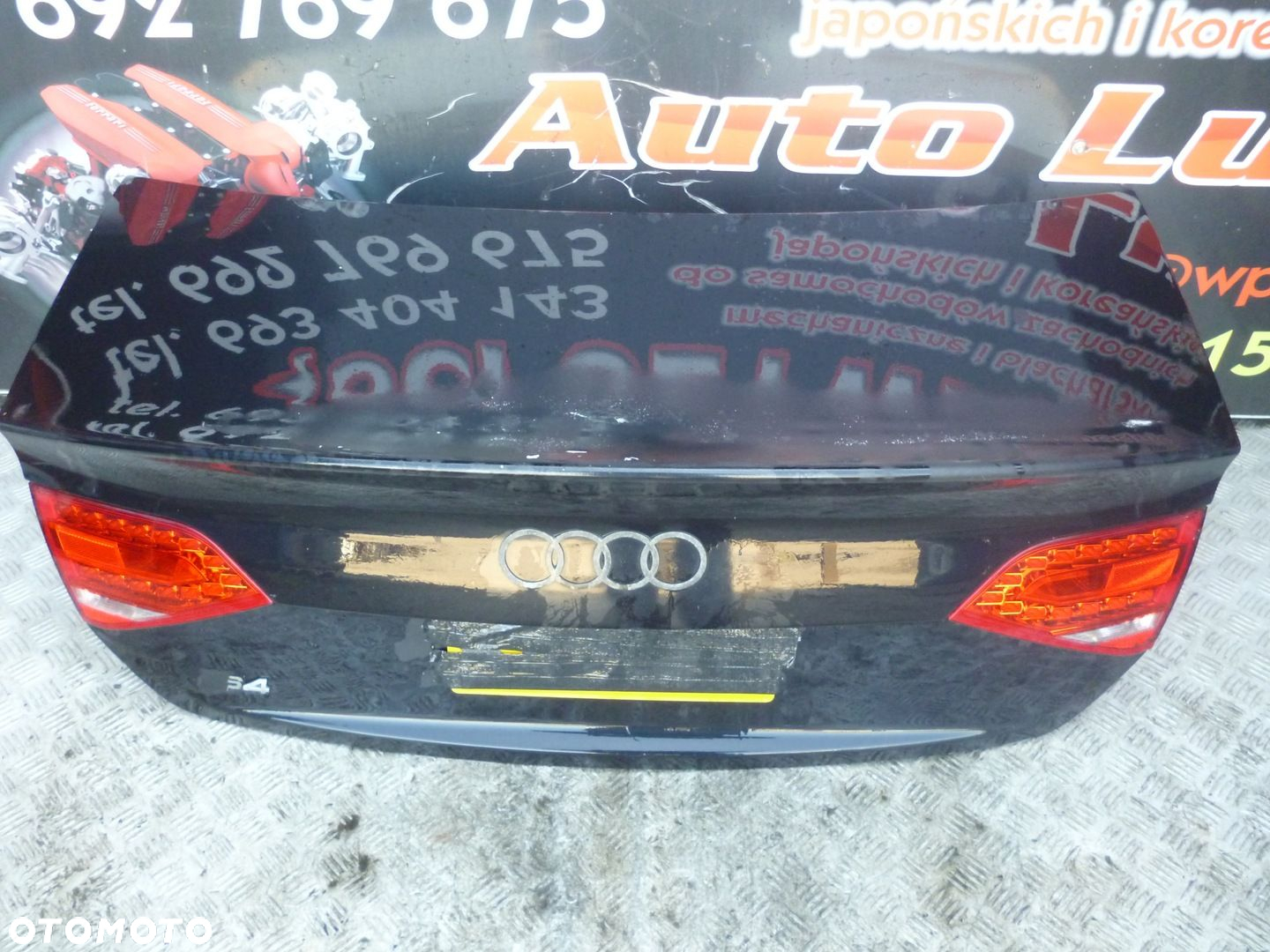 KLAPA TYŁ BAGAŻNIKA KOMPLET AUDI S4 B8 SEDAN 09r. - 2