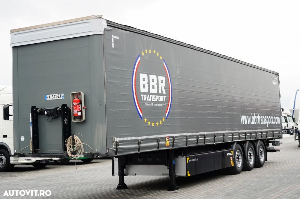 Kögel CORTINĂ / STANDARD / LIFT 2.000 kg / CONTENIER PENTRU PALEȚI / AXĂ RIDICATĂ / SAF - 3