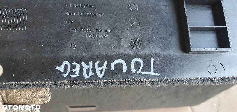 Podłoga wykładzina bagażnika dywan VW Touareg 7L6863546K - 6