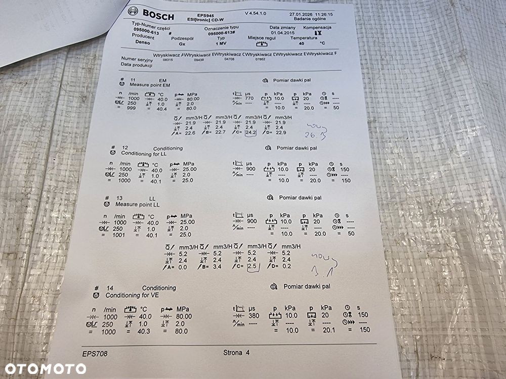WTRYSKI WTRYSKIWACZE OPEL ASTRA K J INSIGNIA B MERIVA B 1.6 CDTI 55578075 - 15