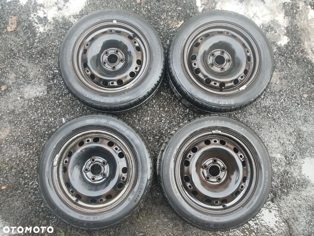 FELGI STALOWE + OPONY  6R0601027R 15" ET38 5X112X57.1 6JX15H2 SKODA RAPID 1 I + OPONY LETNIE - 1
