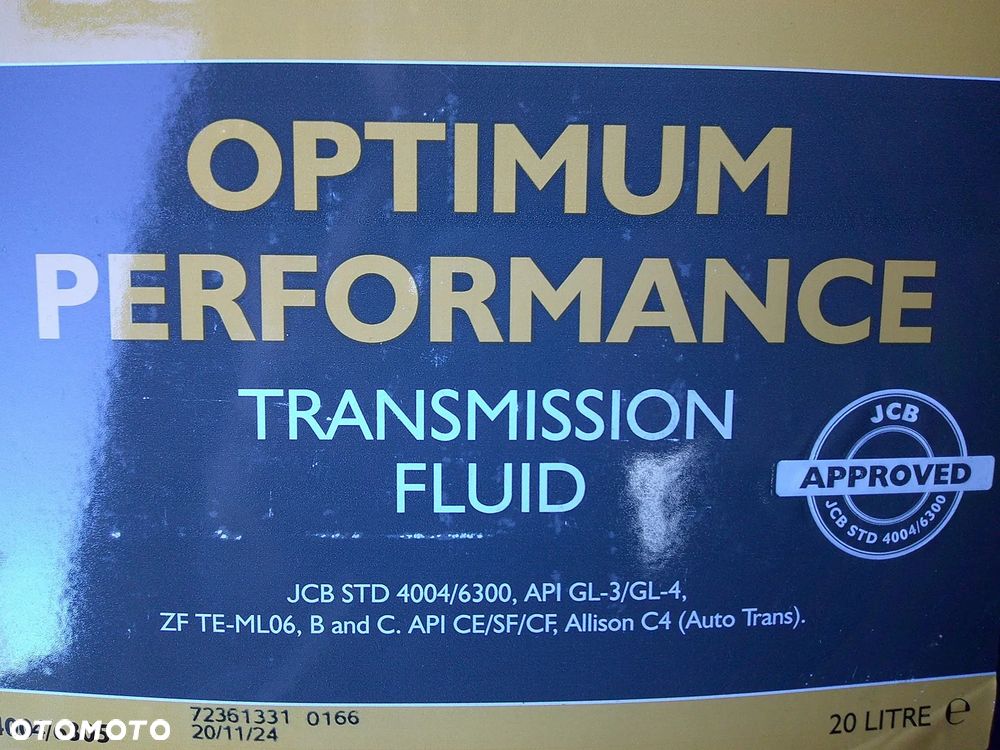 Olej przekładniowy do skrzyni V-TRONIC 20L 4004/6305 JCB oe - 4