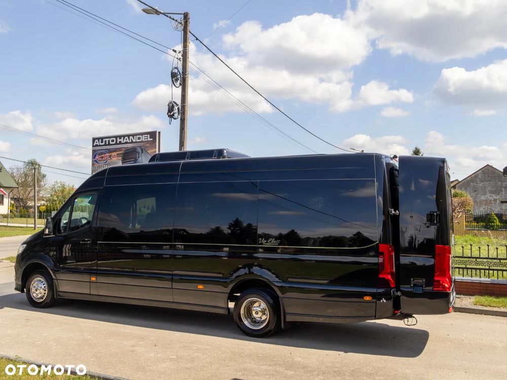 Mercedes-Benz SPRINTER 3.0 V6 / AUTOBUS 21-MIEJSC / ZABUDOWA MERCUS + PLECAK / AUTOMAT / TV + LODÓWKA / FULL WERSJA / ZNIKOMY PRZEBIEG 70 TYŚ KM! / STAN FABRYCZNIE NOWY! - 10