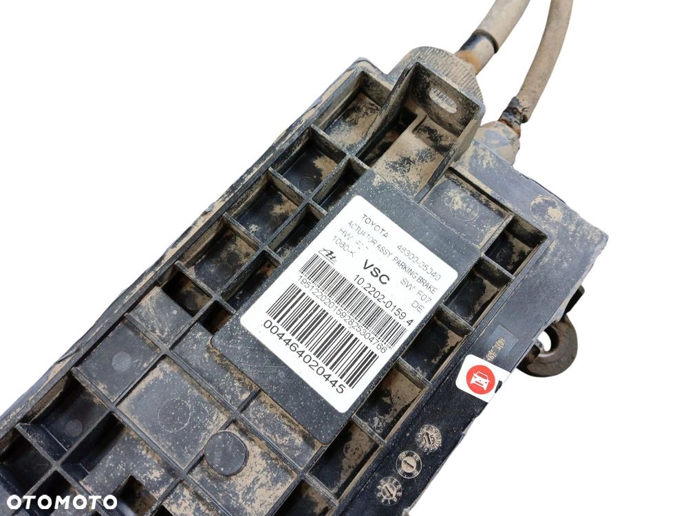 HAMULEC RĘCZNY ELEKTRYCZNY TOYOTA AVENSIS T27 LIFT (2015-2018) 2.0 D4D 143KM 46300-05040 - 3
