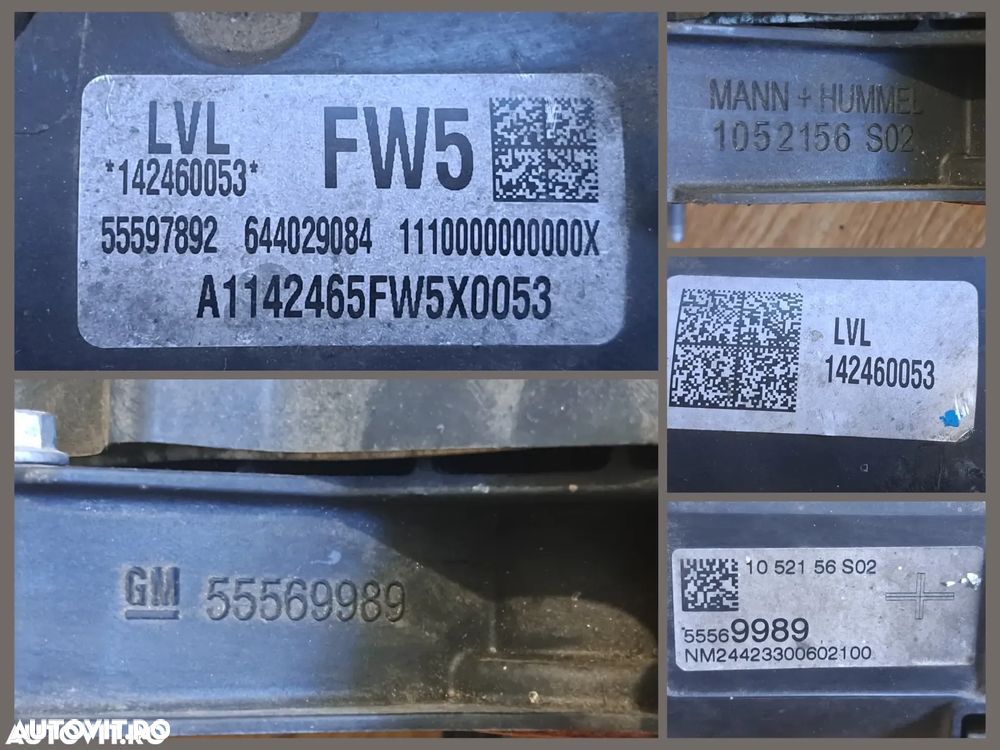 Galerie admisie Opel Zafira Zafira C Insignia 1.6cdti cod motor B16DTH B16DTE - 2