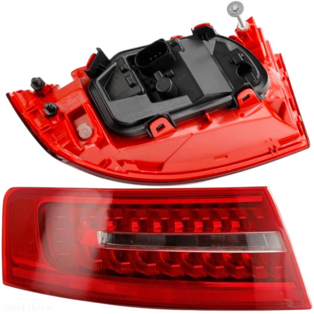 ZESTAW Lampa PRAWA+LEWA LED Audi A6 C6 08-011 sedan w błotnik + KLAPE TYLNE - 6
