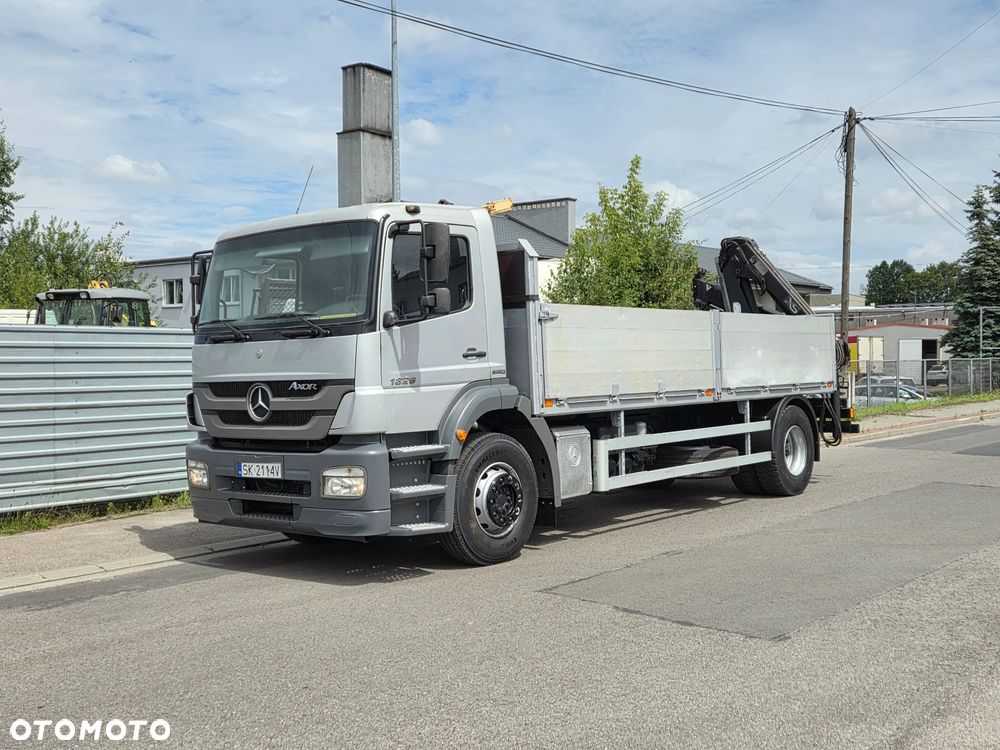 Mercedes-Benz AXOR 1826L // 9 BIEGÓW // KLIMA HAK // HDS HIAB ŻURAW DŹWIG // TYŁ PODUSZKI // EURO 4 - 18