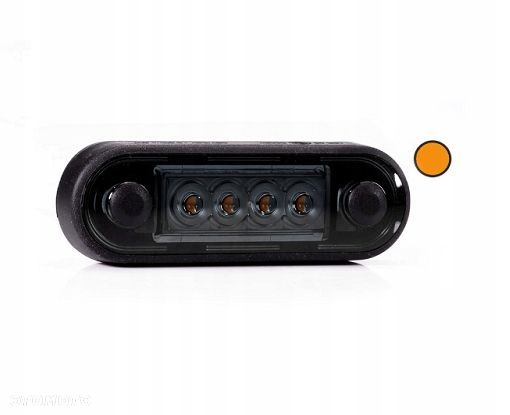 Lampa do przyczepki boczna żółta FT-073Z DARK - 1