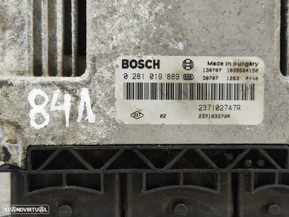 Centralina motor Bosch Renault Clio 4 1.5 dci 90cv 90 cv K9KB608 237102747R ECU  0281019889 - 6