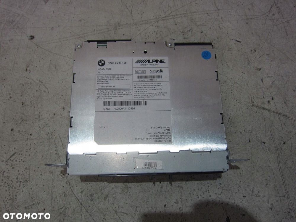 BMW X3 F25 CZYTNIK NAWIGACJI RADIO 9273873 9244139 65129244139 65129273873 - 6