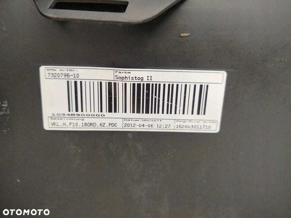 BMW 5 F10 2010R- ZDERZAK TYŁ TYLNY PDC A90 SOPHISTOGRAU - 15
