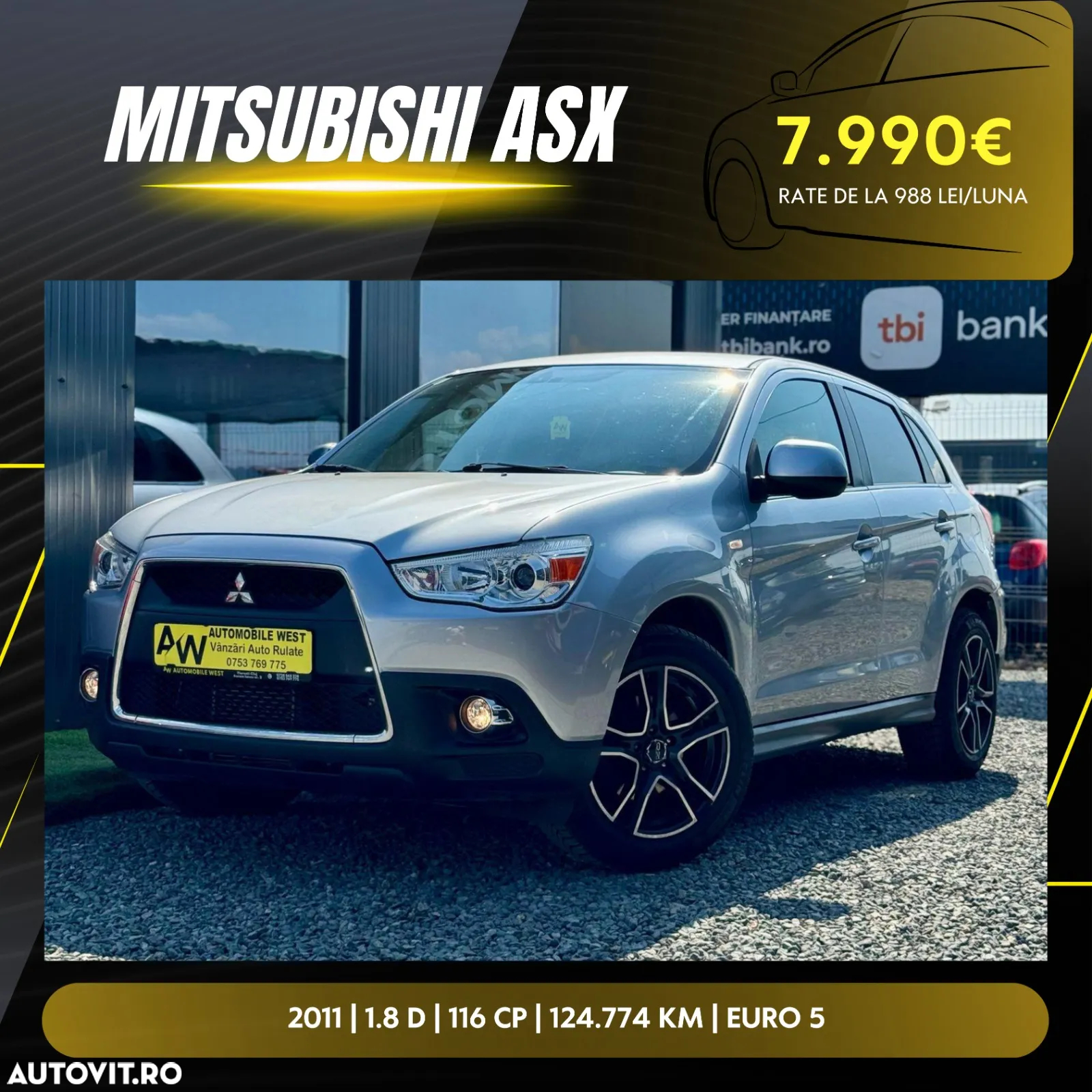 Mitsubishi ASX 1.8 DI-D 4WD Invite - 2
