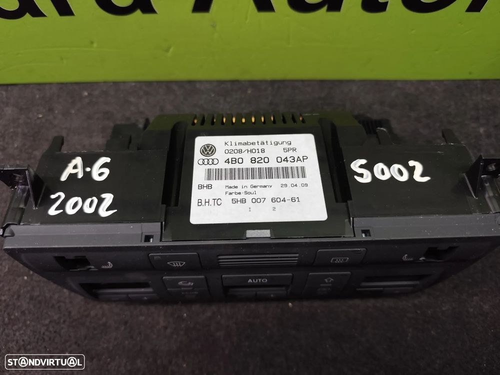 AUDI A4 B5 / A6 C5 CLIMATRONIC COMANDO SOFAGEM AC - S002 - 5