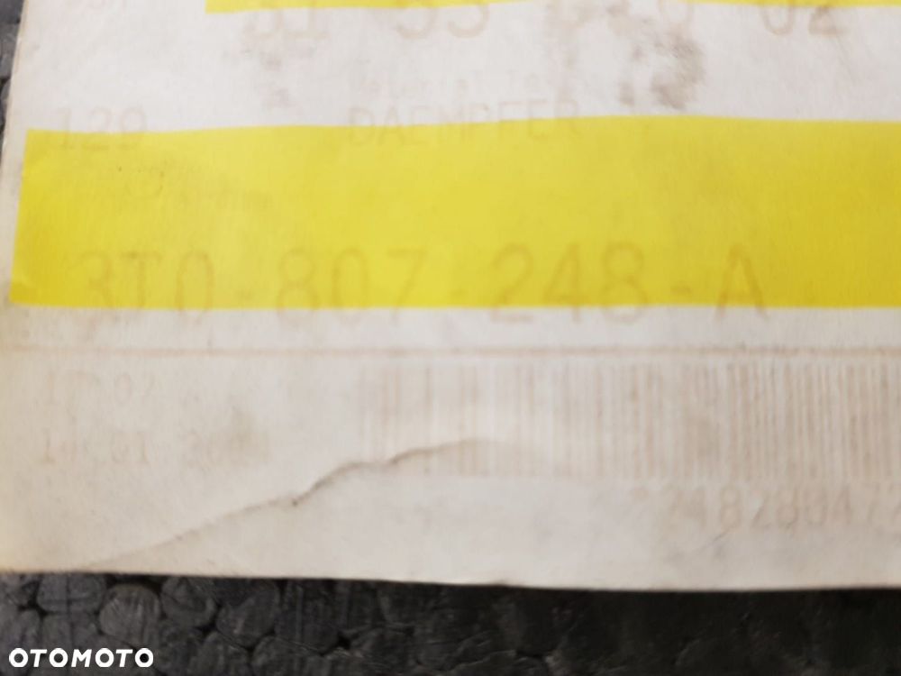 ABSORBER ZDERZAKA PRZEDNIEGO SKODA SUPERB 2 II 08-15 PRZÓD 3T 3T0807248A - 2