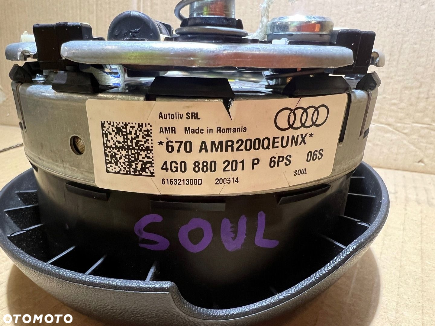AUDI A6 C7 A7 4G PODUSZKA POWIETRZNA AIRBAG KIEROWCY SOUL 4G0880201P - 14
