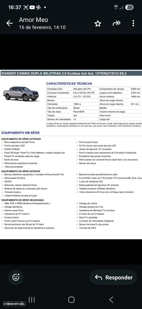 Ford Ranger 2.0 TDCi CD Wildtrak Aut.4WD - 9