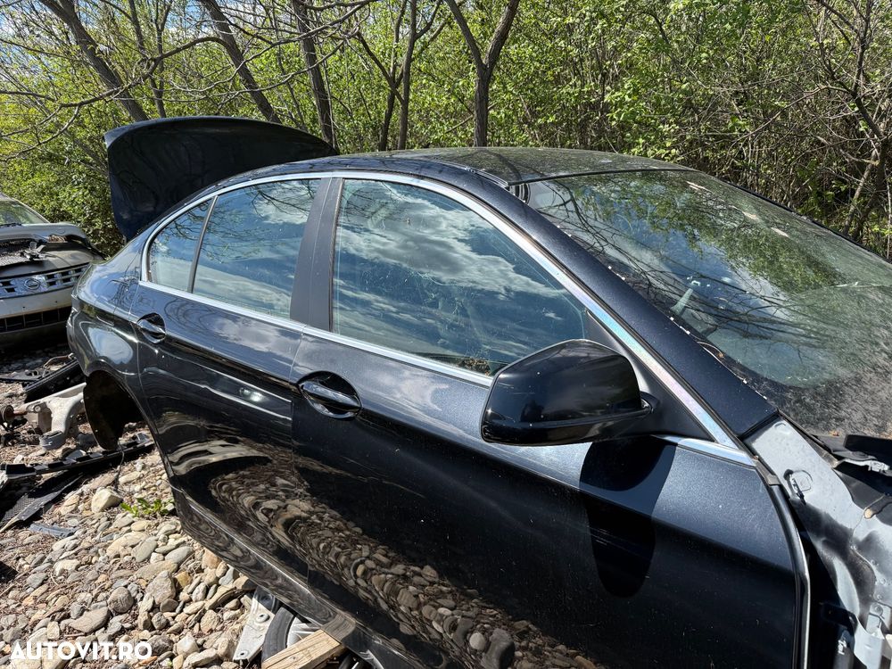 Piese caroserie BMW F10: Portiere, Portbagaj, Geamuri (Culoare 475 Black Sapphire) vopsea originală - 1