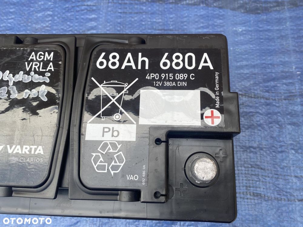 AUDI Q5 80A LIFT AKUMULATOR 4P0915089C / ORYGINAŁ 2023 / 68Ah 680A - 7