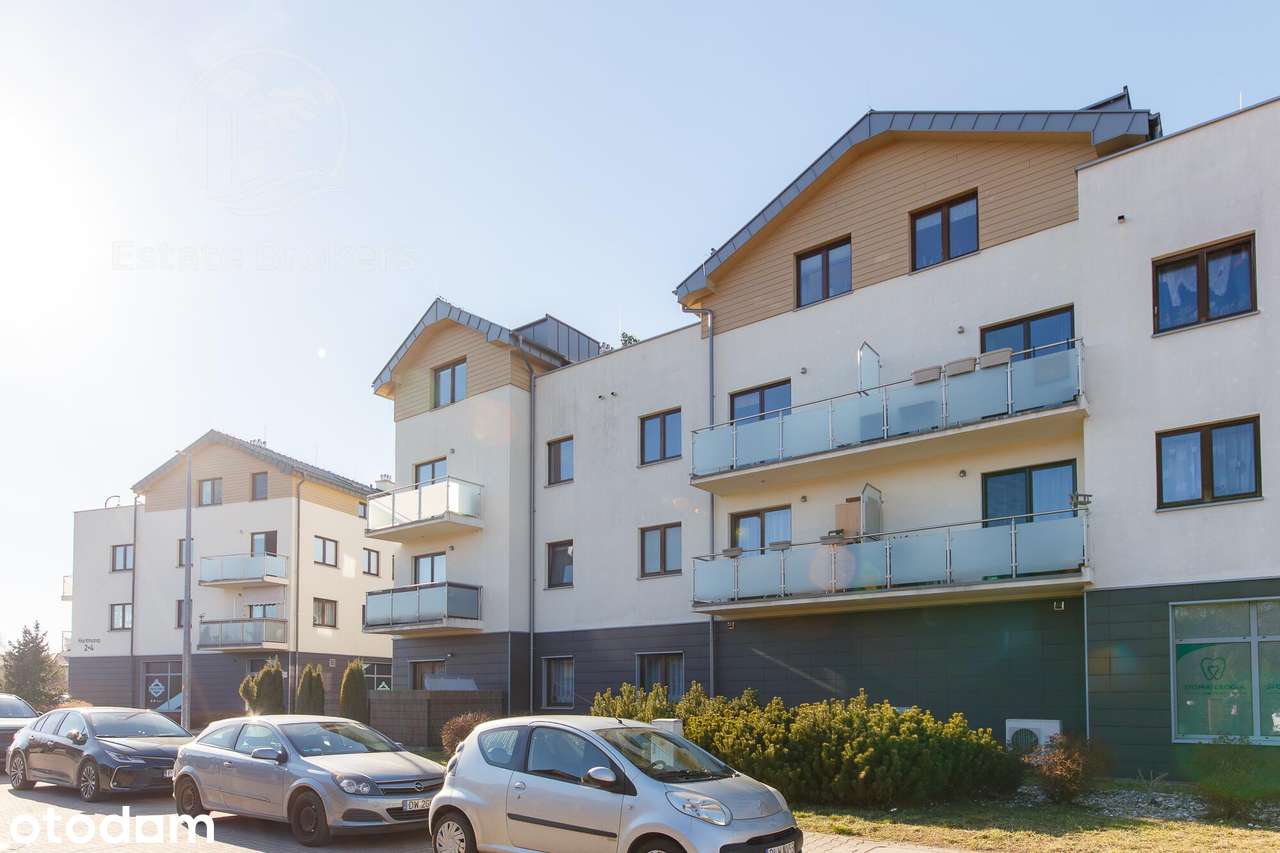 Przestronne 42 m² z tarasem, klimą i parkingiem