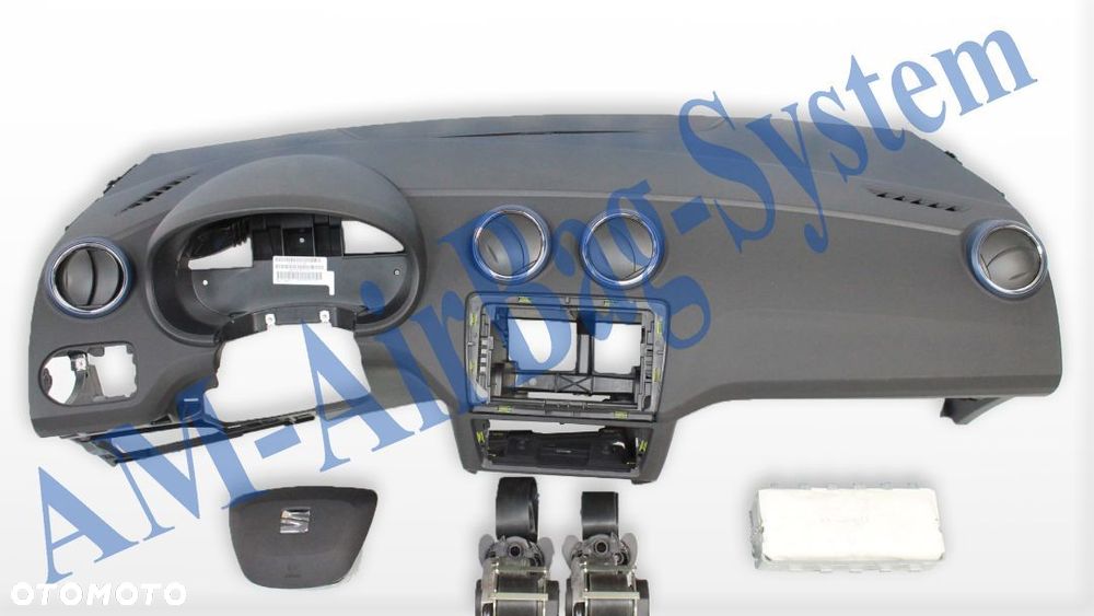 Seat Ibiza 6J Deska Poduszki Pasy Konsola AirBag Regeneracja Naprawa - 1