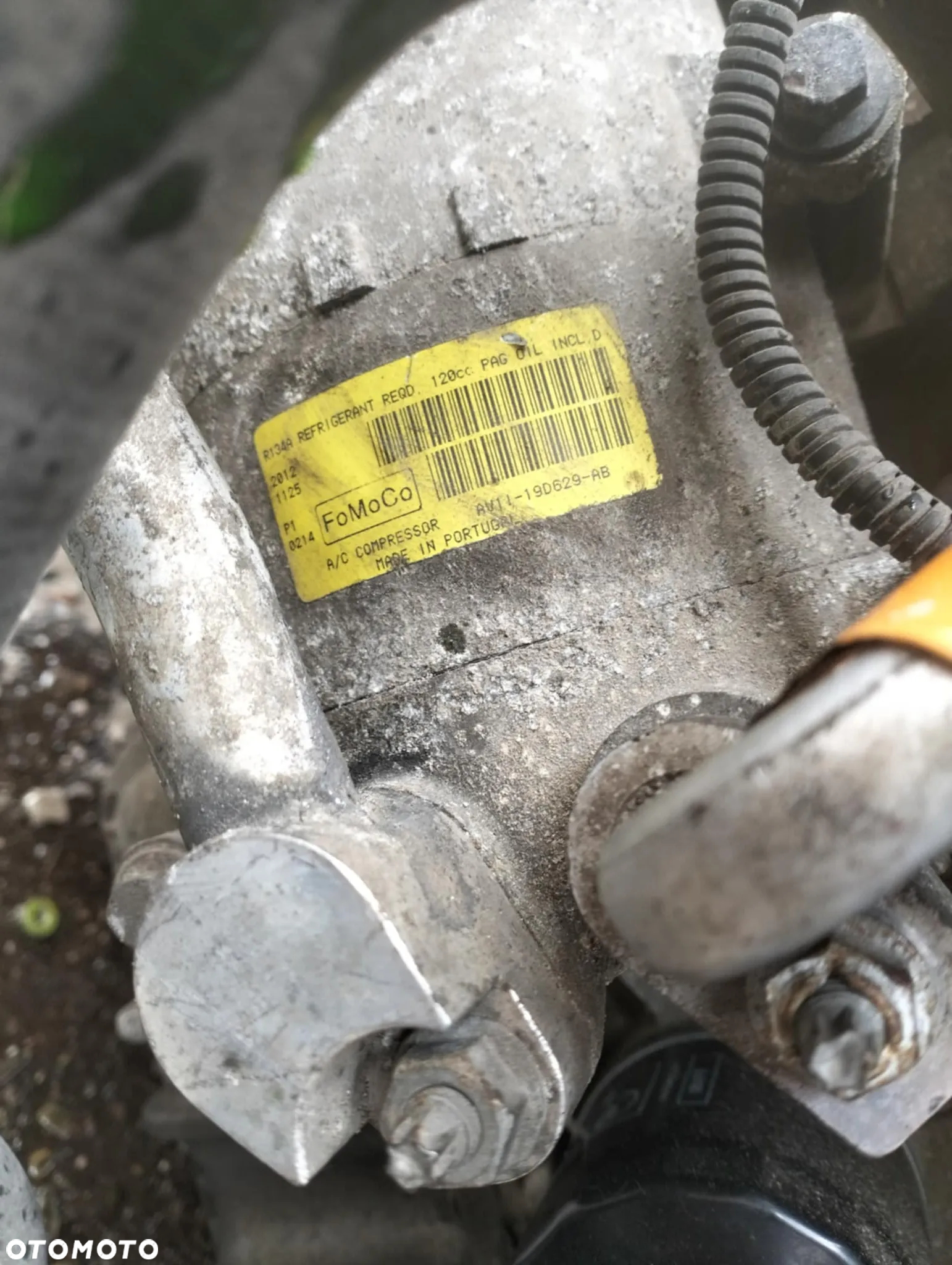 FORD FIESTA MK7 12-17 LIFT 2013 r. 1,25 B 60 KM sprężarka kompresor klimatyzacji FOMOCO AV11-19D629-AB * - 2