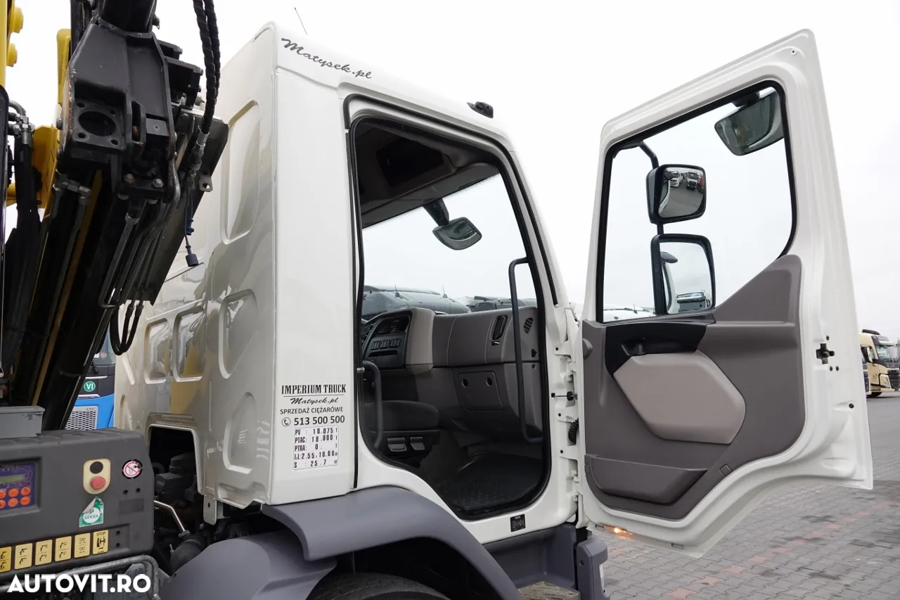 DAF LF 250 / 4X2 / CUTIE - 7.30 + HDS HYVA HB 150XE3 / RADIOCOMANDĂ / ROTATOR / CAPACITATE MAX: 5200 KG / EURO 6 - 34
