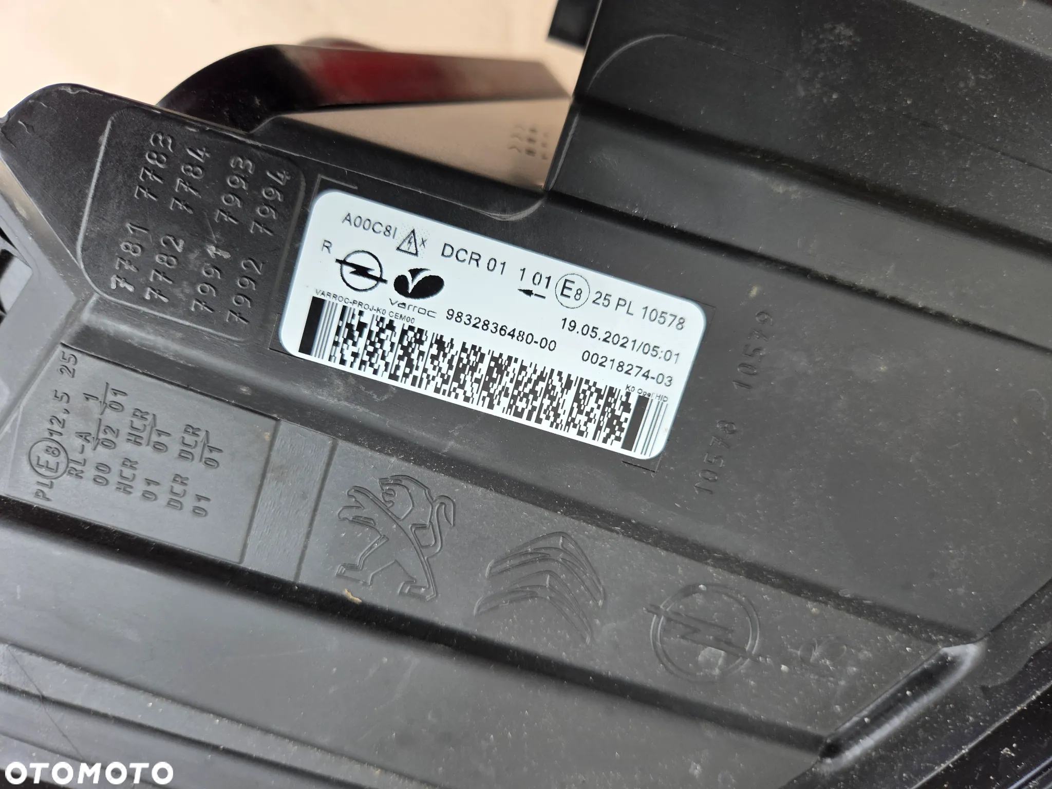 Lampa lampy komplet Xenon Opel Zafira D Vivaro C - 30