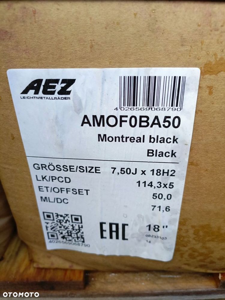 Nowe felgi aluminiowe AEZ 5x114,3 et50 7,5jx18 Kia Hyundai Mazda - 7