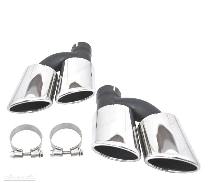 PONTEIRAS DE ESCAPE DUPLAS AUDI LOOK S - 6