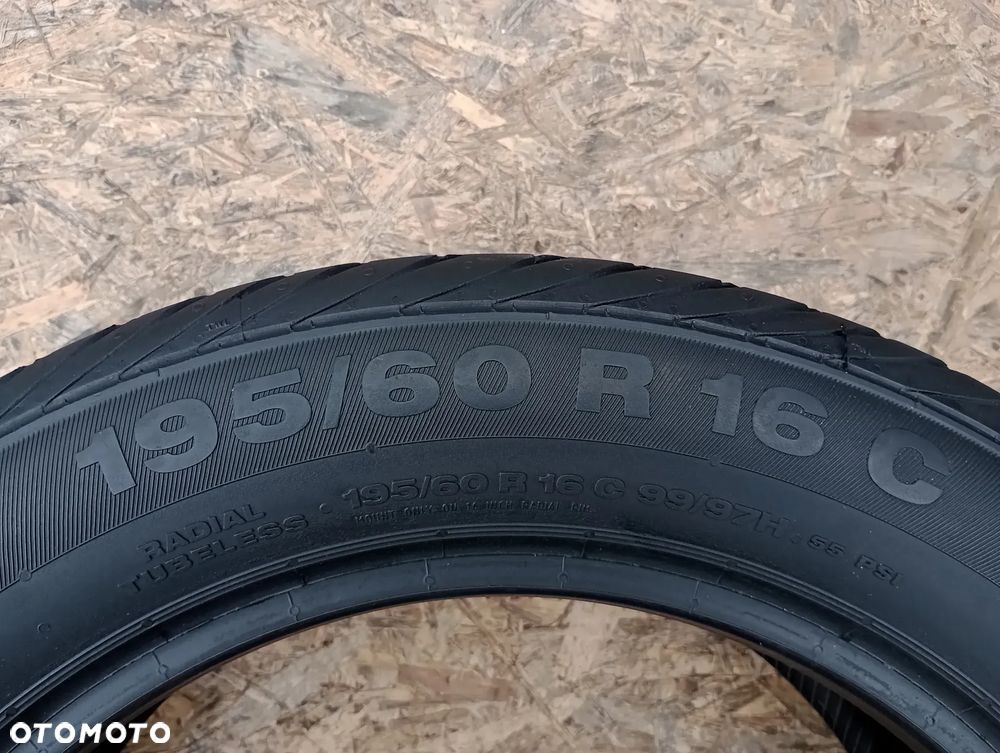 *OPONY 4x 195/60 R16C 99/97H CONTINENTAL VANCO CONTACT 2 LATO 8-7,5 MM - 8