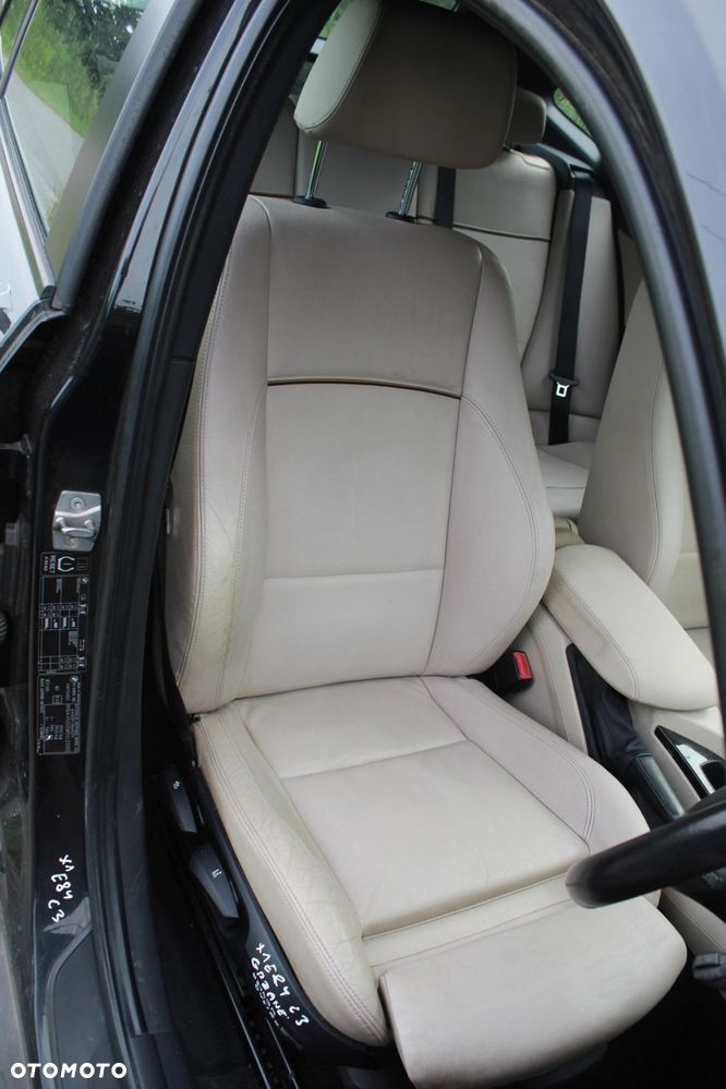 FOTEL PRAWY SKÓRA NEVADA OYSTER GRZANY BMW X1 E84 - 1