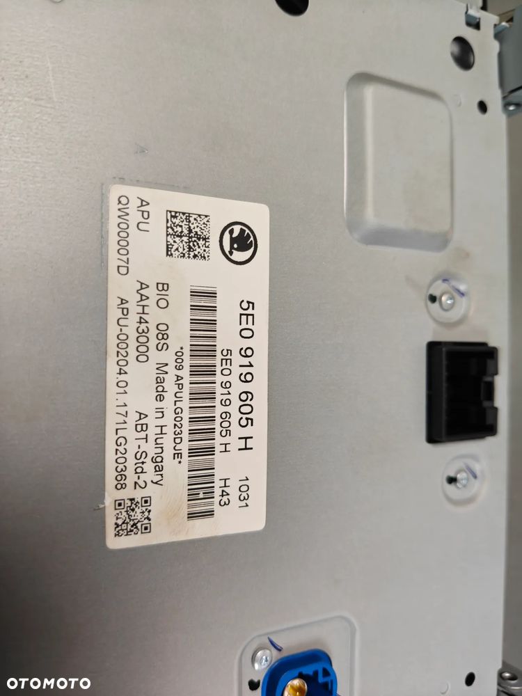 Radio Ekran Skoda Octavia 3 III Czytnik Multimediów Wyświetlacz 5Q0035842B 5E0919605H - 16