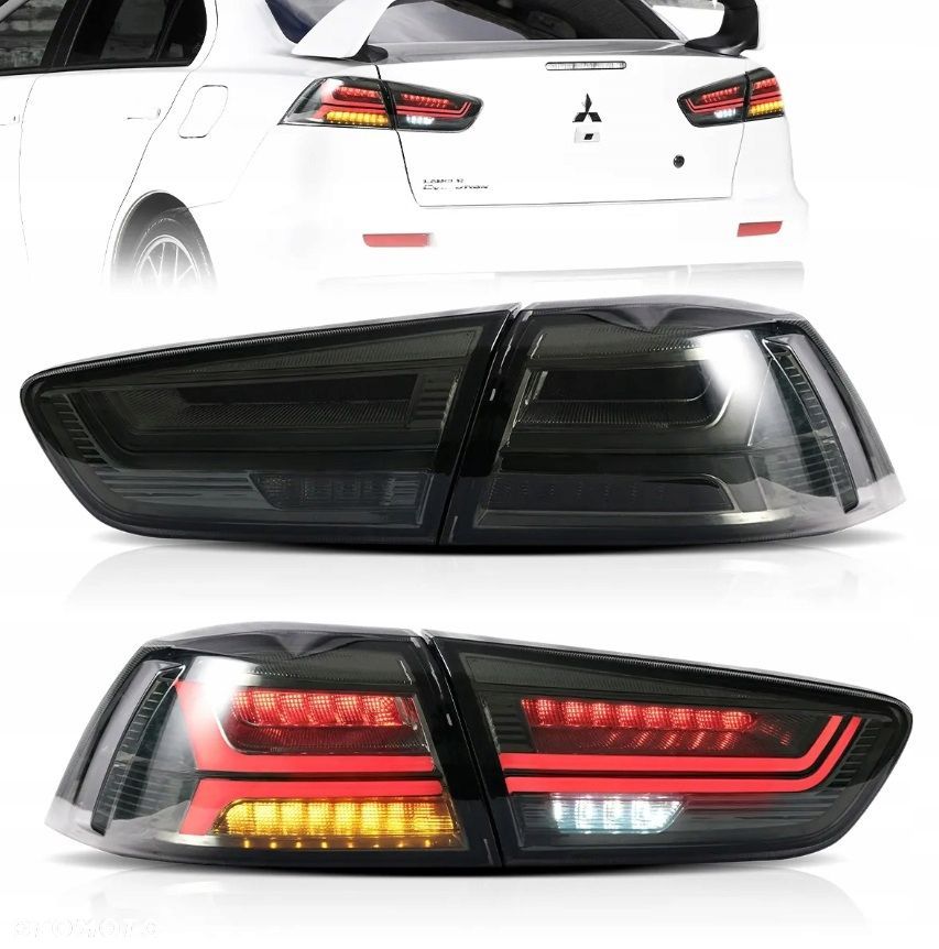 Lampy tyl ne kpl Full Led Bar Neon Diody Tuning Mitsubishi Lancer VIII 8 - 1