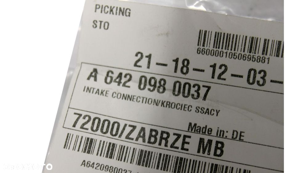 MERCEDES C209 C218 C219 krociec kolektora ssacego - 4