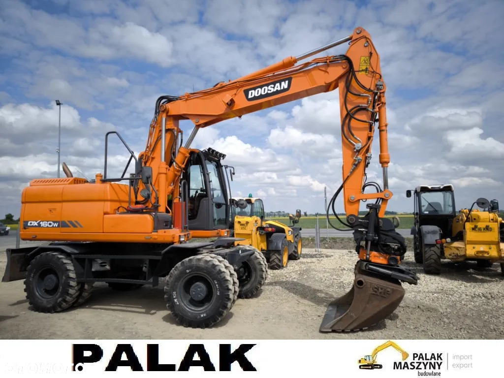 Doosan Koparka kołowa  DOOSAN DX160 W-3  +ROTATOR ,2014 rok - 7